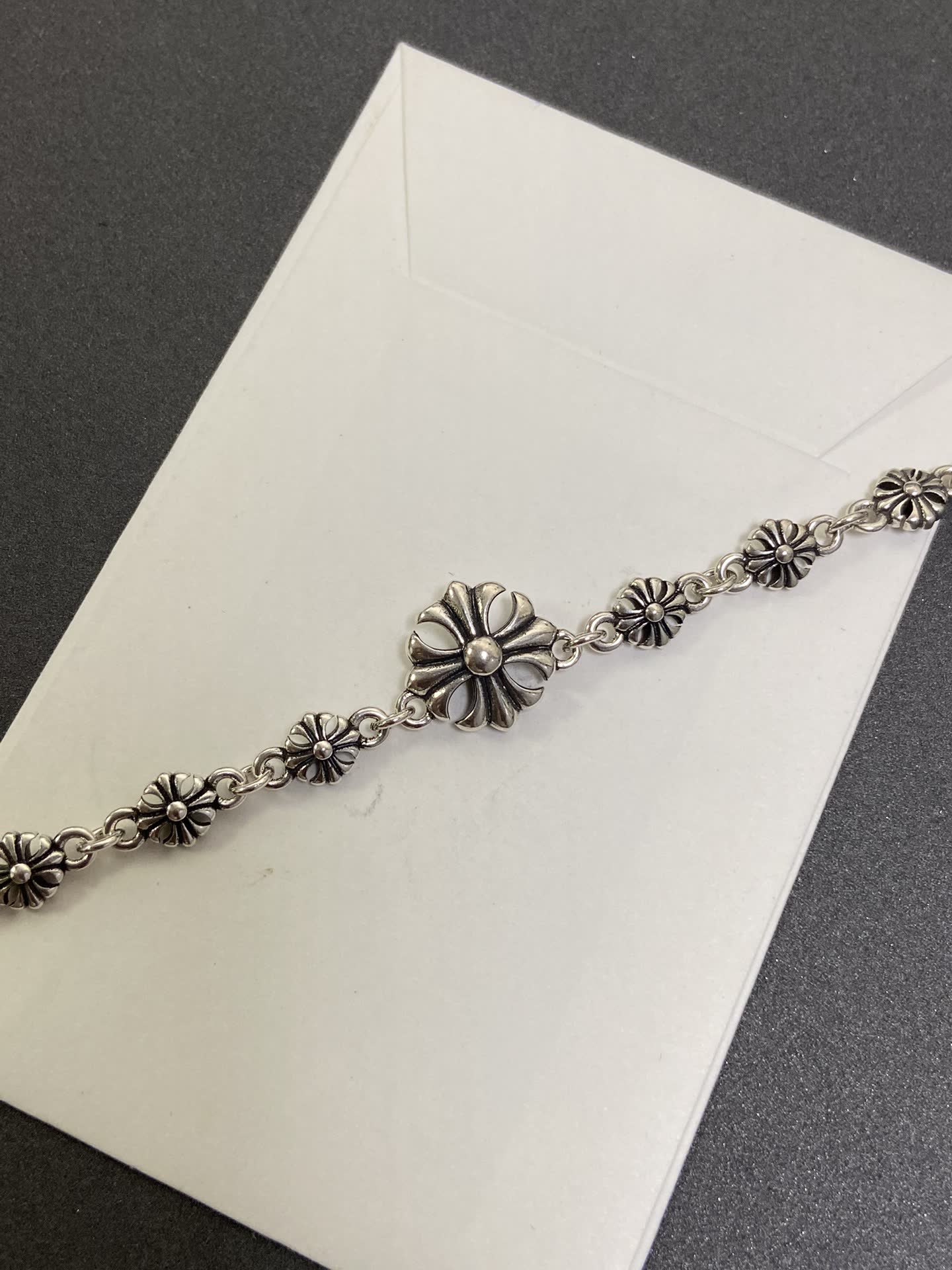 Chrome Hearts Silver Flower Bracelet